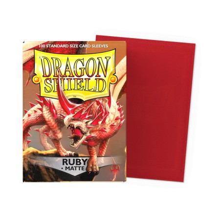 Dragon Shield - 100 Sleeves Standard Matte - Rubis