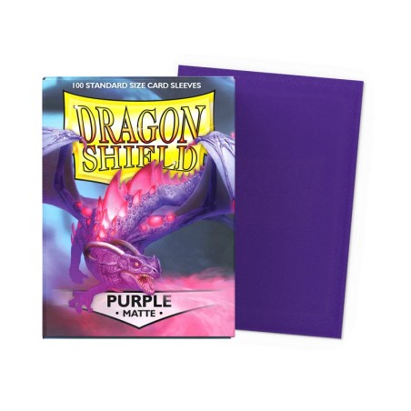 Dragon Shield - 100 Sleeves Standard Matte - Violet