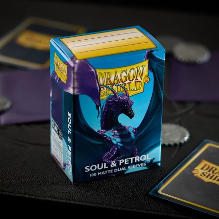 Dragon Shield - 100 Sleeves Standard Dual Matte - Soul & Petrol