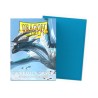 Dragon Shield - 100 Sleeves Standard Dual Matte - Sky Blue & Silver