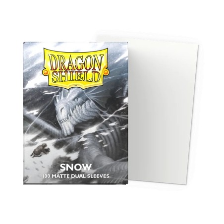 Dragon Shield - 100 Sleeves Standard Dual Matte - Snow