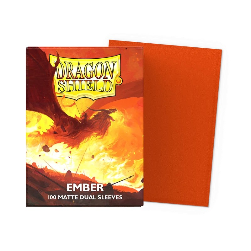 Dragon Shield - 100 Sleeves Standard Dual Matte - Ember