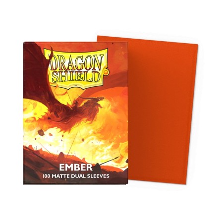 Dragon Shield - 100 Sleeves Standard Dual Matte - Ember