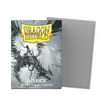 Dragon Shield - 100 Sleeves Standard Dual Matte - Justice & Black