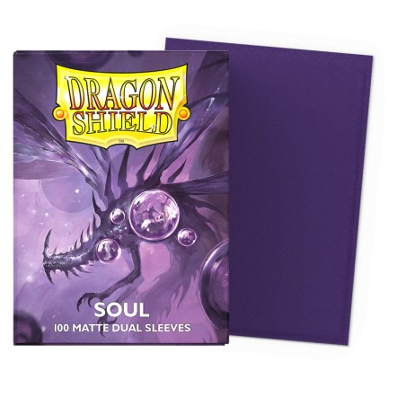 Dragon Shield - 100 Sleeves Standard Dual Matte - Soul & Black
