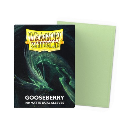 Dragon Shield - 100 Sleeves Standard Dual Matte - Gooseberry