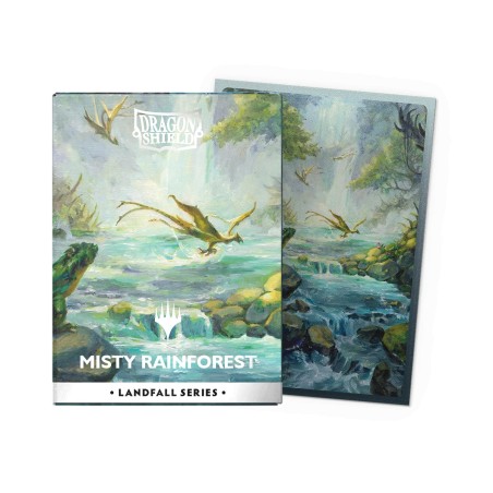 Dragon Shield x MTG - Art Sleeves Dual Matte - Landfall Serie : Misty Rainforest
