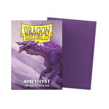 Dragon Shield - 100 Sleeves Standard Matte Sparkle Series - Amethyst