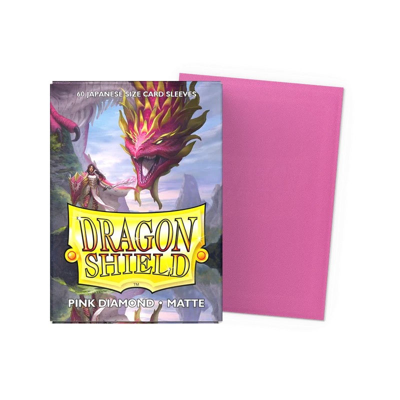 Dragon Shield - 60 Sleeves Japanese Size Matte - Rose