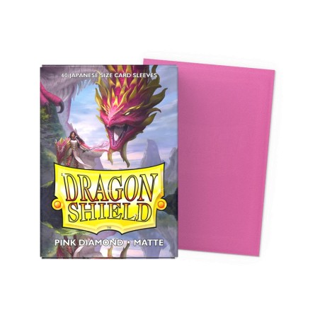 Dragon Shield - 60 Sleeves Japanese Size Matte - Rose