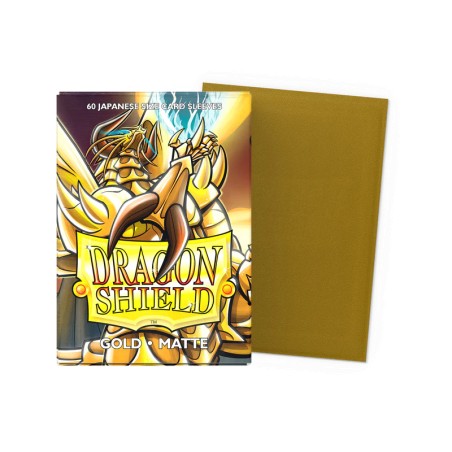 Dragon Shield - 60 Sleeves Japanese Size Matte - Or