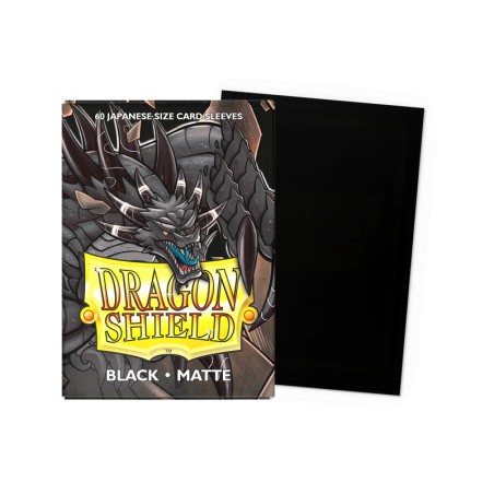 Dragon Shield - 60 Sleeves Japanese Size Matte - Noir