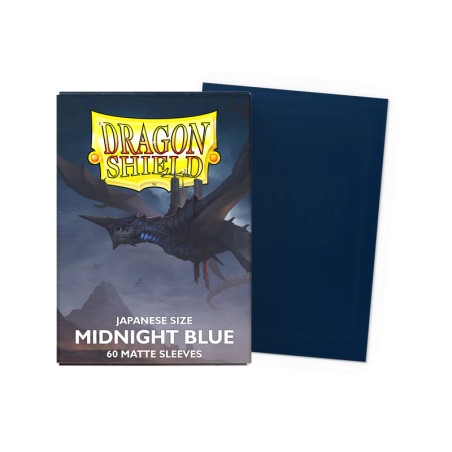 Dragon Shield - 60 Sleeves Japanese Size Matte - Midnight Blue