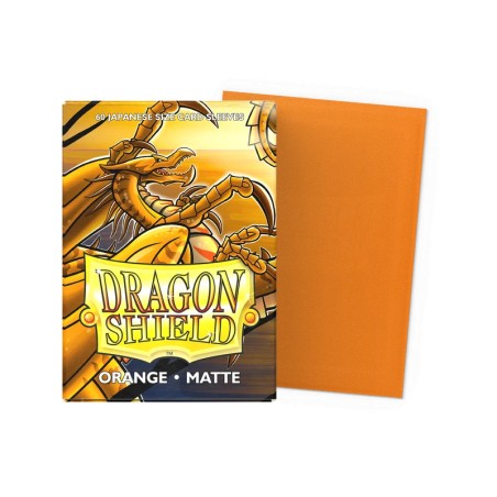 Dragon Shield - 60 Sleeves Japanese Size Matte - Orange