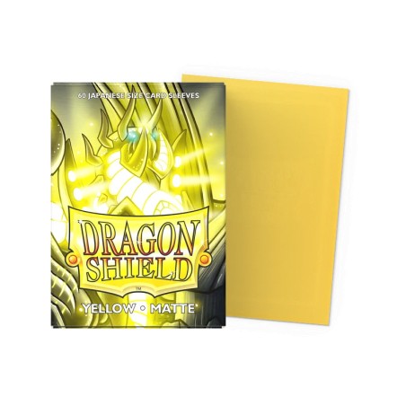 Dragon Shield - 60 Sleeves Japanese Size Matte - Jaune