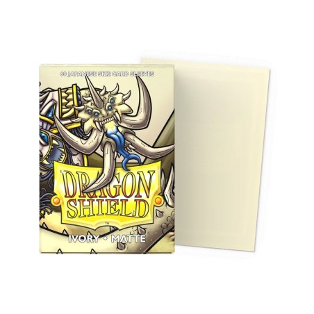 Dragon Shield - 60 Sleeves Japanese Size Matte - Ivoire