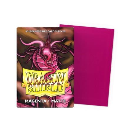 Dragon Shield - 60 Sleeves Japanese Size Matte - Magenta