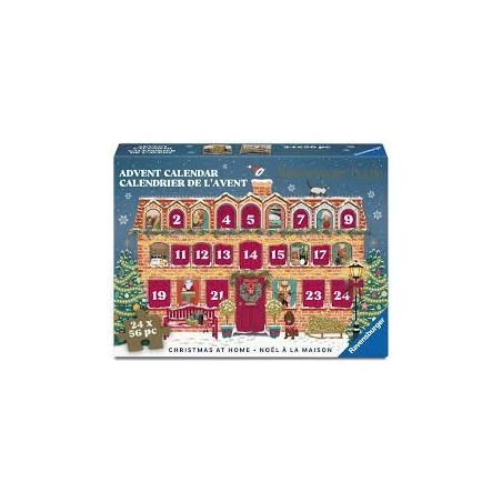 Puzzle - Calendrier de l'avant 2026 : Noël à la maison - 24x56p.