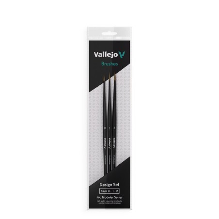Vallejo - Pinceau : Design Set Natural Hair (siz
