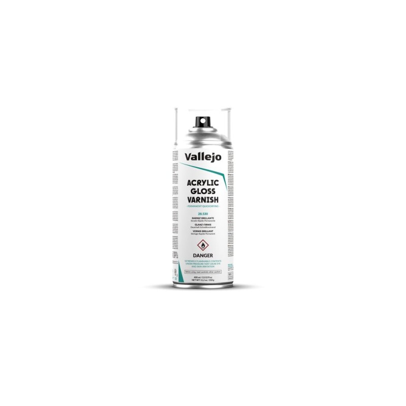 Vallejo - Vernis : Aerosol: Gloss Varnish 400 Ml