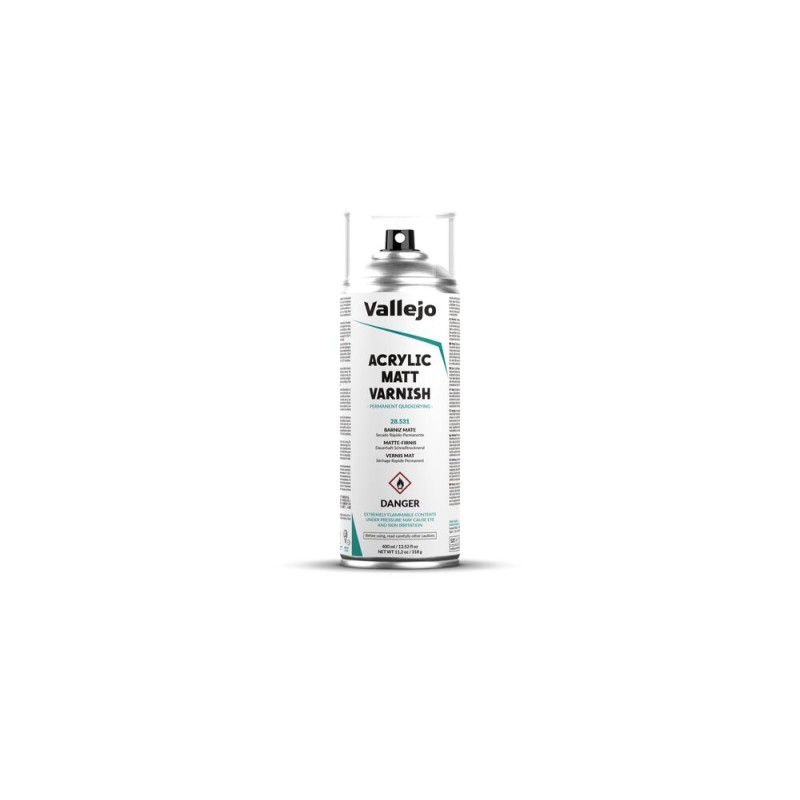 Vallejo - Vernis : Aerosol: Matt Varnish 400 Ml