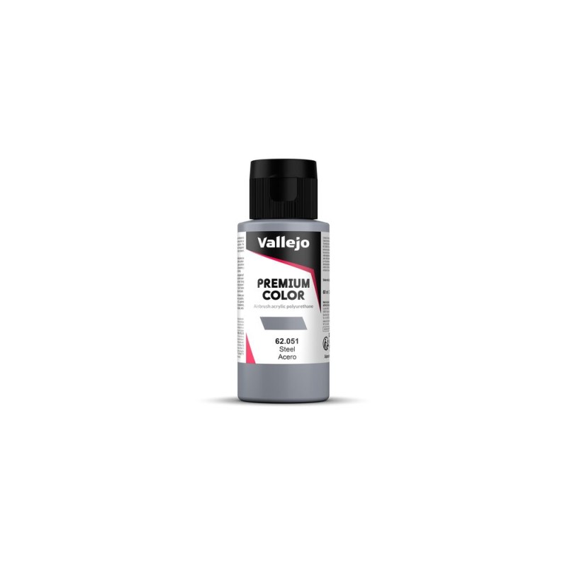 Vallejo - Peinture Premium Color : Steel 60 Ml