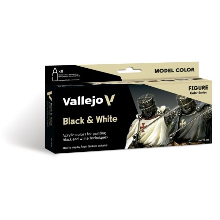 Vallejo - Peinture Model Color : Black & White By