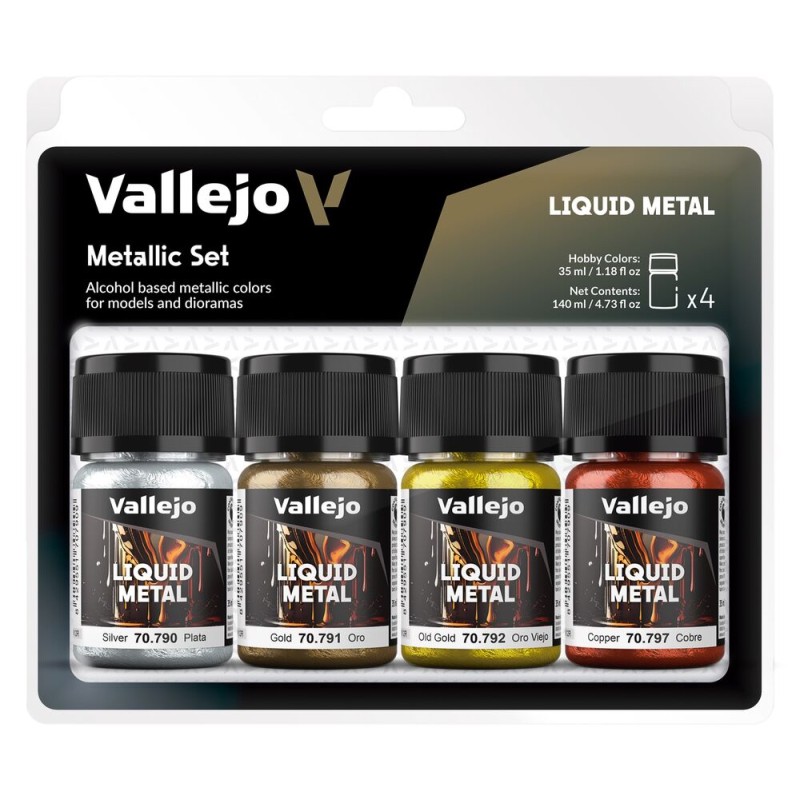 Vallejo - Peinture Liquid Metal : Alcoholbased Me