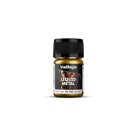 Vallejo - Peinture Liquid Metal : Rich Gold 35 Ml