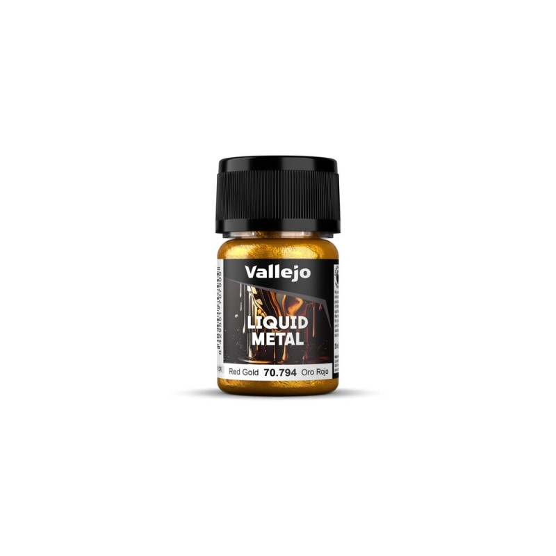 Vallejo - Peinture Liquid Metal : Red Gold 35 Ml