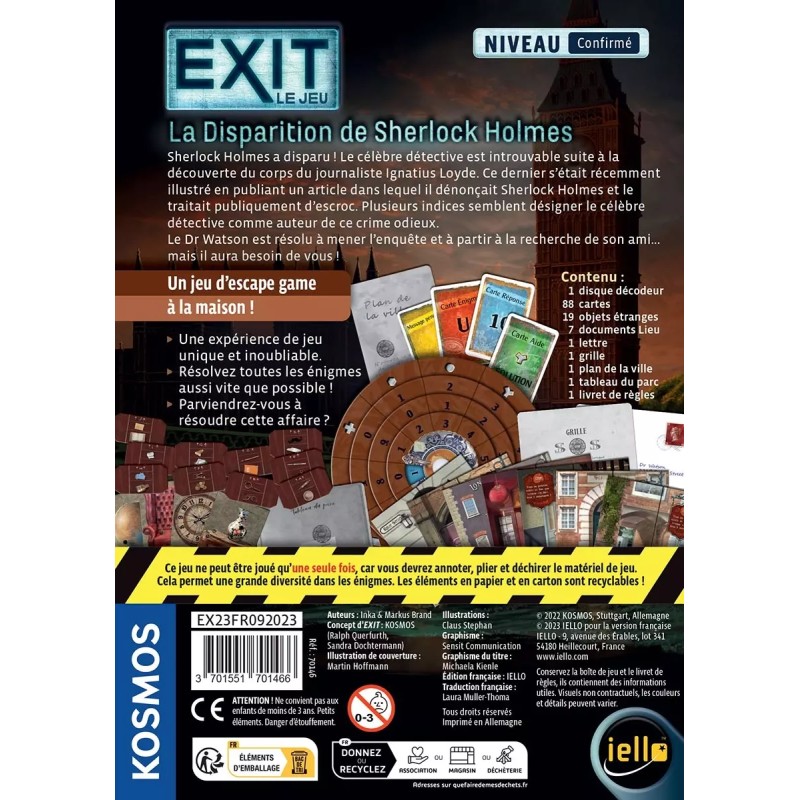 Exit : La Disparition de Sherlock Holmes