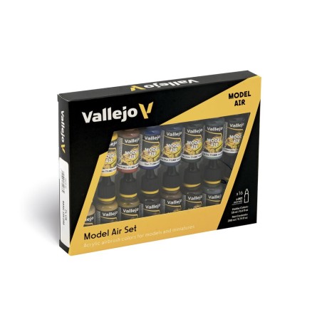 Vallejo - Peinture Model Air : Basic Colors 18 Ml