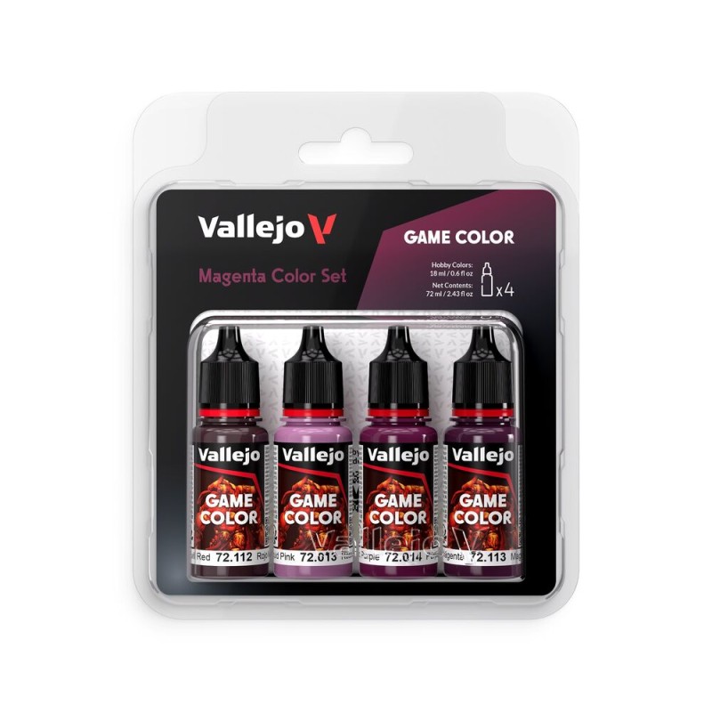 Vallejo - Peinture Game Color : Magenta Color Set