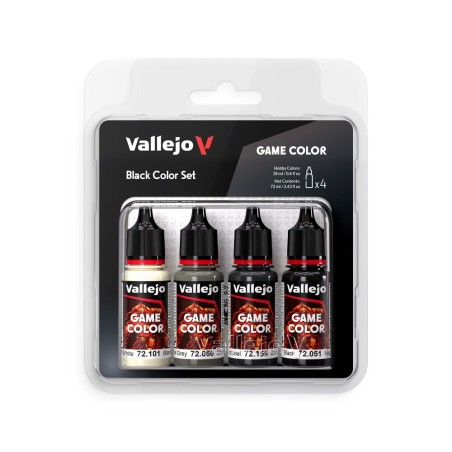 Vallejo - Peinture Game Color : Black Color Set 1