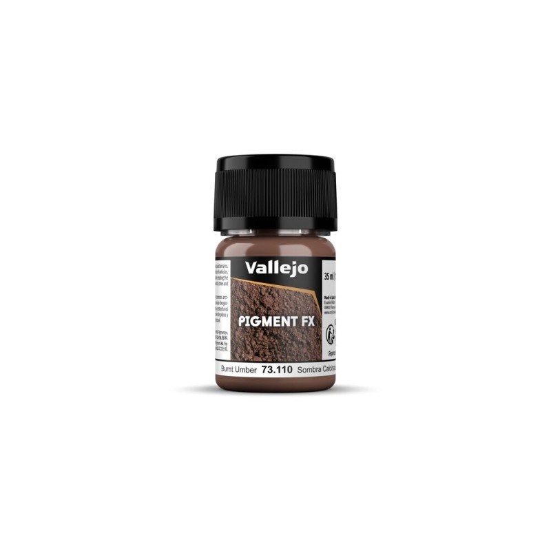 Vallejo - Pigment : Pigment Fx: Burnt Umber 35 Ml
