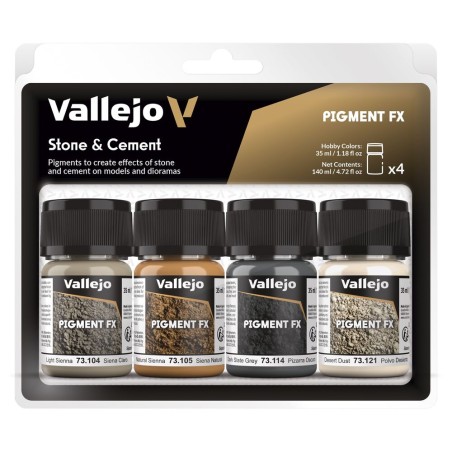 Vallejo - Pigment : Pigment Fx: Stone & Cement 35