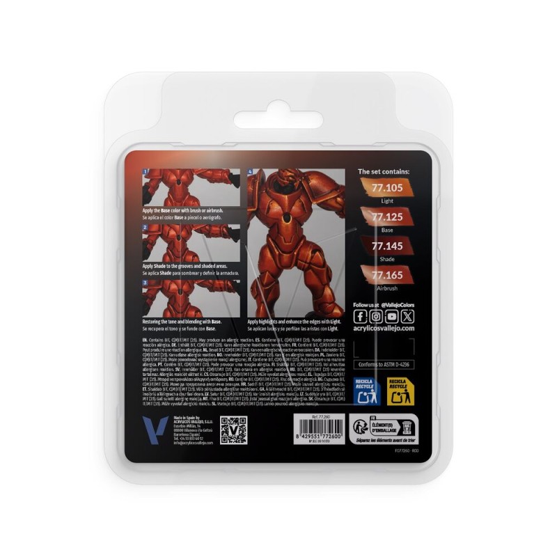 Vallejo - Peinture True Metallic Metal : Forged R