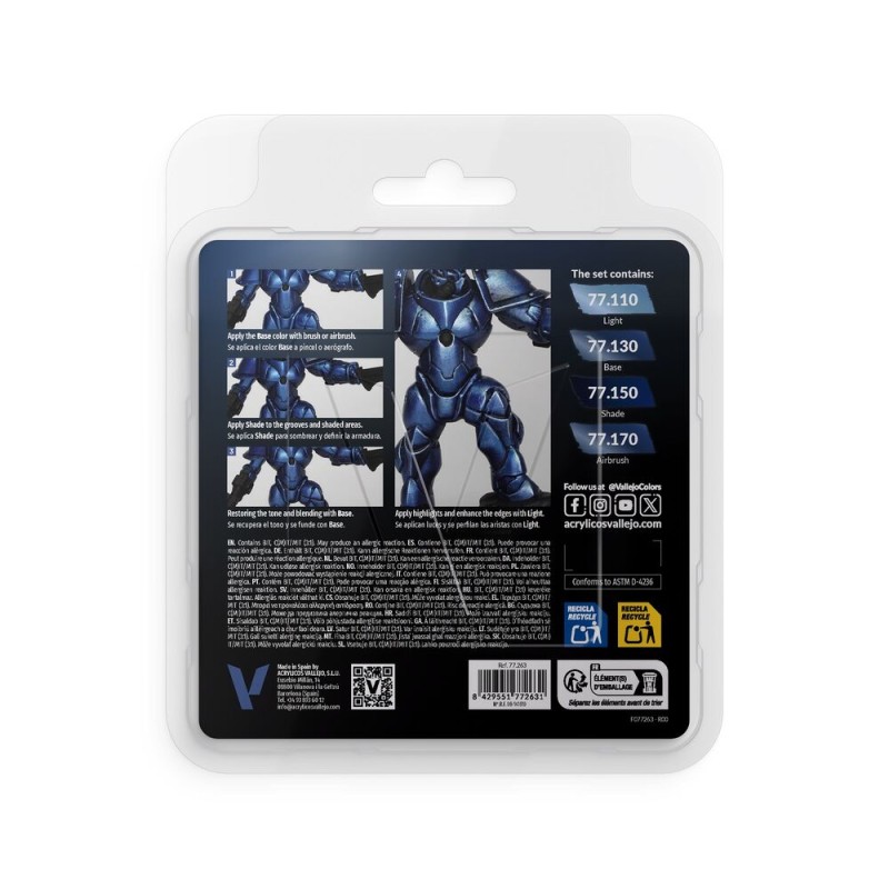 Vallejo - Peinture True Metallic Metal : Ultramar
