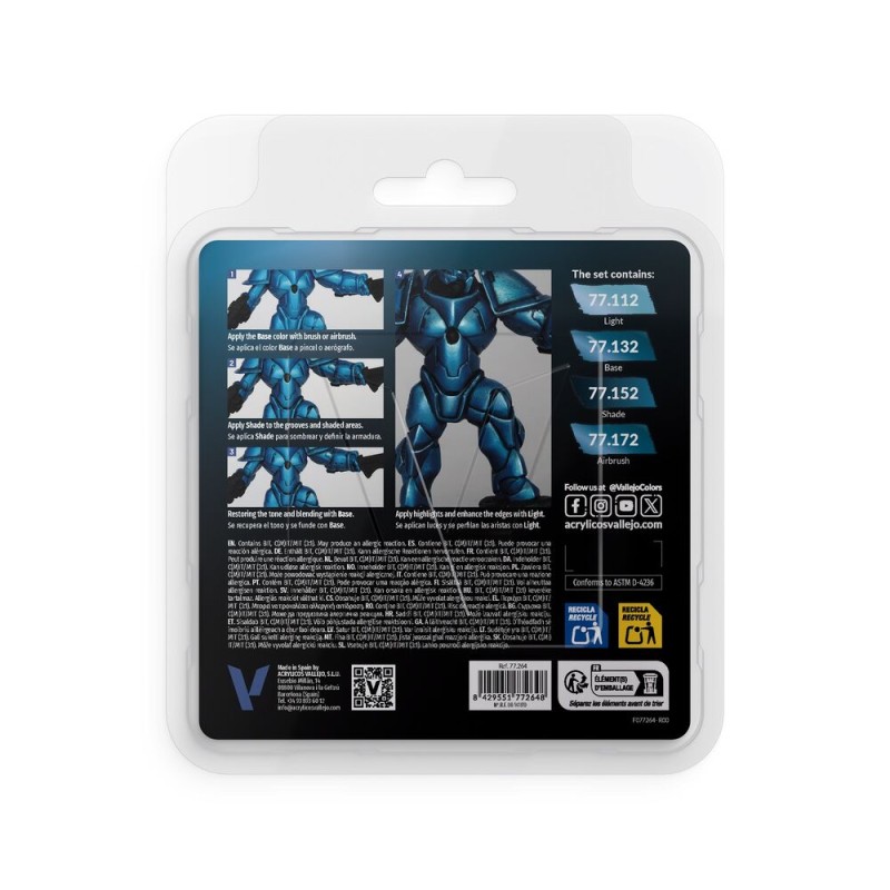 Vallejo - Peinture True Metallic Metal : Hydra Tu
