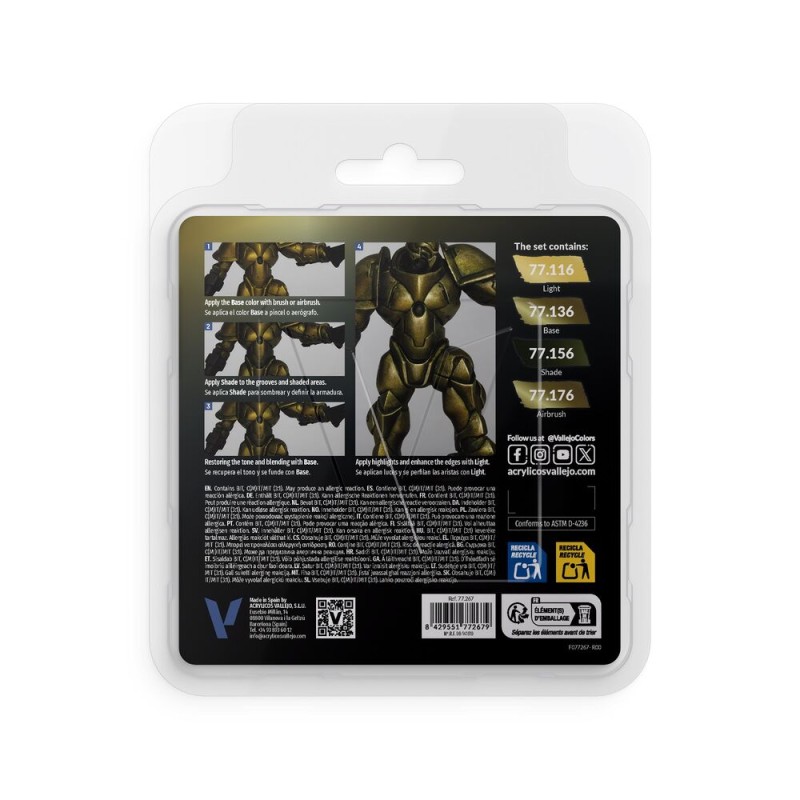 Vallejo - Peinture True Metallic Metal : Greenish