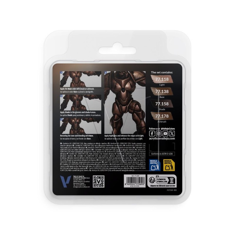 Vallejo - Peinture True Metallic Metal : Rusty Me
