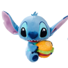 Disney - Peluche Stitch avec Hamburger ≃ 25cm