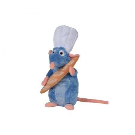 Disney - Peluche Ratatouille : Rémi et sa Baguette ≃ 25cm