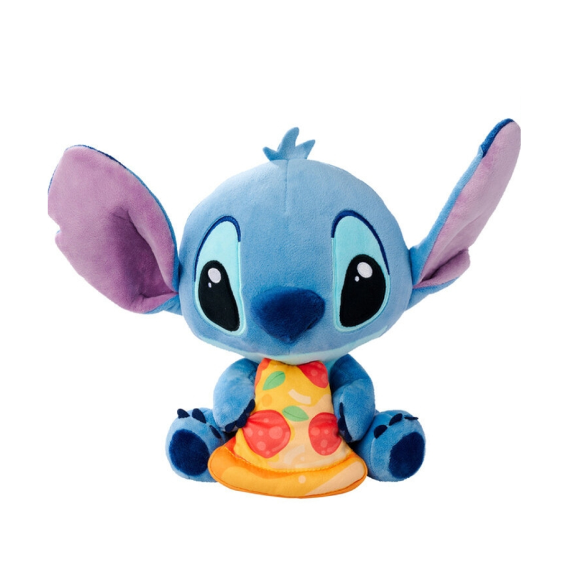 Disney - Peluche Stitch avec Pizza ≃ 25cm