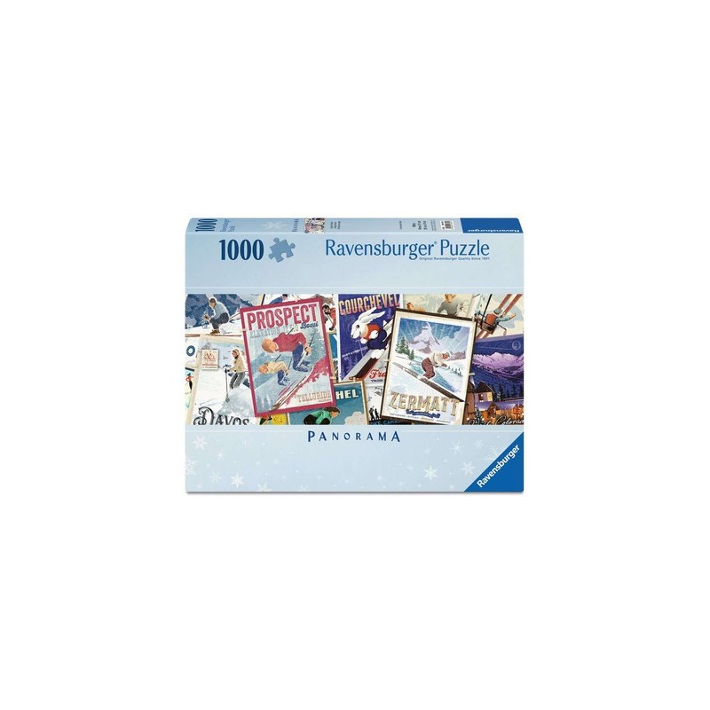 Puzzle Panorama - Vintage Ski Posters - 1000p.