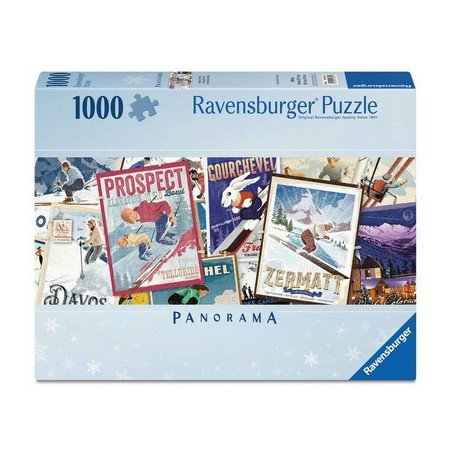 Puzzle Panorama - Vintage Ski Posters - 1000p.