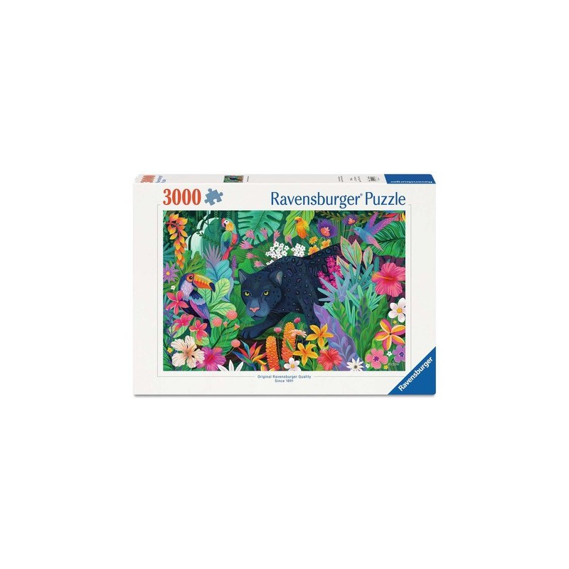 Puzzle - Panthère dans la jungle - 3000p.