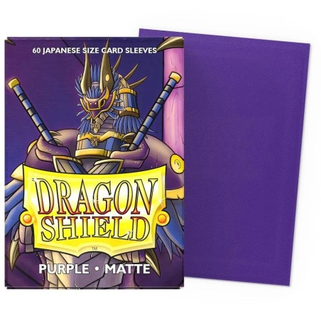 Dragon Shield - 60 Sleeves Japanese Size Matte - Violet