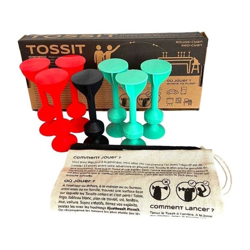 Tossit - Rouge et Cyan