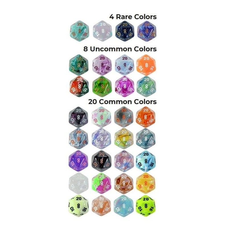 Chessex - Hidden Wonders - Set de 7 dés mystères
